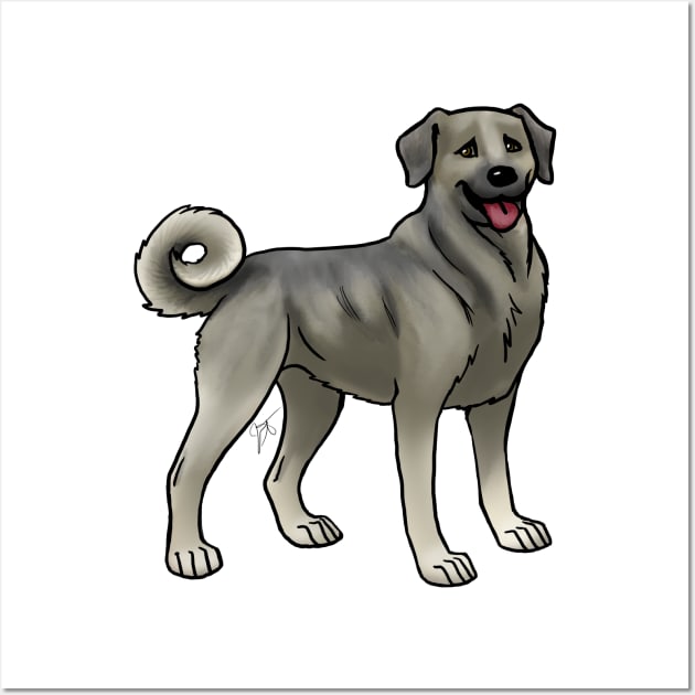 Dog - Anatolian Shepherd - Gray Wall Art by Jen's Dogs Custom Gifts and Designs